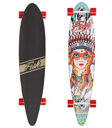 Лонгборд Fish Skateboards 40 Indian Girl (ln124)