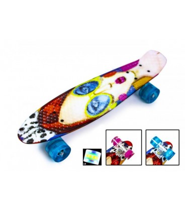 Скейт Penny Board 'Cool Girl' Світяться колеса PG041