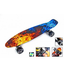 Penny Board 'Fish' Fire and Ice.