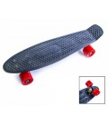 Пенні борд (Penny Board) 22' з червоними колесами, Чорний