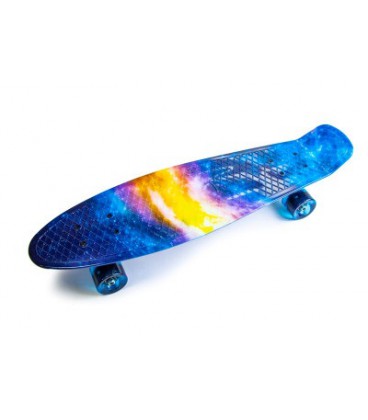 Пенні борд (Penny Board) Nickel 27' з колесами що світяться, Universe