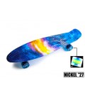 Пенні борд (Penny Board) Nickel 27' з колесами що світяться, Universe