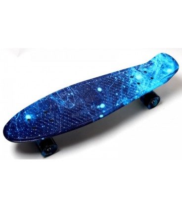 Пенні борд (Penny Board) Nickel 27' з колесами що світяться, Space