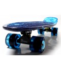 Пенні борд (Penny Board) Nickel 27' з колесами що світяться, Space