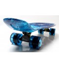 Пенні борд (Penny Board) Nickel 27' з колесами що світяться, Space