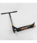 Самокат трюковый Best Scooter Simbiote Black Gold 120 мм литый диск 2 пеги + защита (SL1631-GJ)