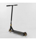 Самокат трюковый Best Scooter Simbiote Black Gold 120 мм литый диск 2 пеги + защита (SL1631-GJ)