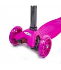 Самокат дитячий триколісний MAXI Scooter PINK Рожевий Світяться колеса Знімний кермо