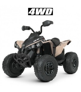 Дитячий електроквадроцикл 4WD 140W Bambi M 5001EBLR (Бежевий)