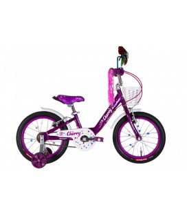 Дитячий Велосипед 16' Formula CHERRY 2022 Розмір 8.5' рожевий з бузковим