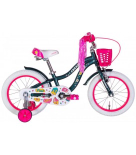 Велосипед Formula CREAM 16' 2022 зелений з рожевим