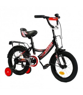 Велосипед дитячий 14' CORSO 'MAXIS' ручне гальмо, дзвіночок. Black (128273)