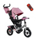 Велосипед 3-х колісний дитячий 'Best Trike' надувні колеса, фара, з USB, пульт. Pink (125073)