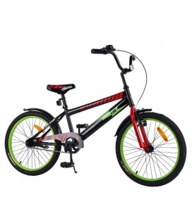 Дитячий велосипед FLASH T-22048 20' Дюймов Чорний з кольоровими вставками