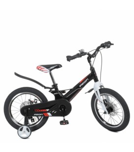 Велосипед дитячий PROF1 LMG16235-1 16 дюймів, чорний