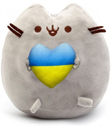 М'яка іграшка Пушин кет Pusheen cat S&T із серцем 21х25см