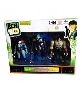 Ігровий набір із 3-х екшен-фігурок Bandai Ben 10 Alien Force Zombozo Vilgax Benvicktor (96010-1)