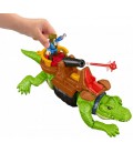 Динозавр Соркозух Крокодил З Фігуркою Пірата Shrikesuchus Crocodile Croc Pirate Hook Fisher-Price