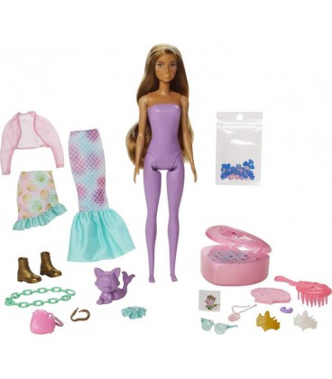 Лялька Барбі Кольоровий сюрприз Русалонька Barbie Color Reveal Peel Doll Set with 25 Surprises Mermaid