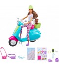 Барбі Мандрівниця на скутері Barbie Travel Playset Travel Doll and Scooter