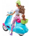 Барбі Мандрівниця на скутері Barbie Travel Playset Travel Doll and Scooter