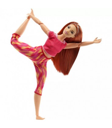 Лялька Барбі Йога Безмежні руху Barbie Made to Move Doll - Orange Dye Pants