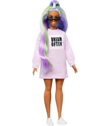 Лялька Барбі ' Модниця Barbie Fashionistas Dream Often Doll with Long Rainbow Hair 136 Mattel (GHW52) (887961804393)