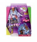 Лялька Barbie Extra Doll 5 in Long-Fringe Denim Jacket with Pet Puppy Барби Экстра 5.