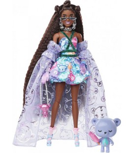 Лялька Барбі Екстра модниця темношкіра Barbie Extra Fancy