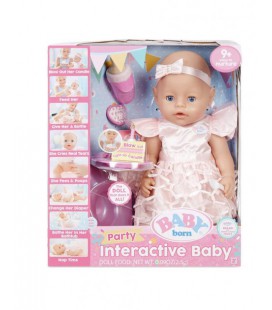 Інтерактивна лялька Baby Born Бебі Борн з голубими очами Interactive Baby Doll