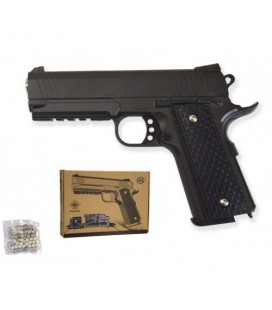 Страйкбольний пістолет 'Colt 1911 Rail' 30х19х5 см Galaxy Чорний 000222487