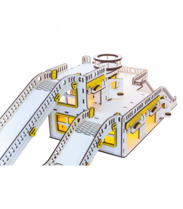 Гараж для Машинок - ComShop - Гоночна база з Підсвічуванням - 32х57х27 см