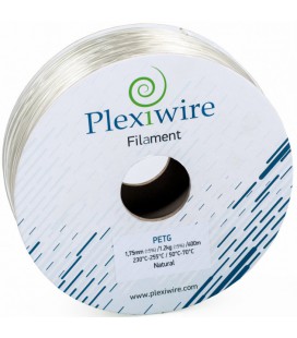 PETG пластик Plexiwire для 3D принтера натуральний 1,75 мм (300м / 0,9 кг) (87687678)