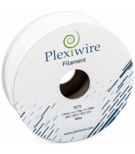 PETG пластик Plexiwire для 3D принтера білий 1,75 мм (300м / 0,9 кг) (8767676)