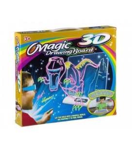 Дошка для малювання з 3D-ефектом ігровий набір Magic Toy 3D динозавр