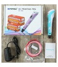 3D-ручка MyRiwell 2 LCD RP100B Blue + 60 м пластику