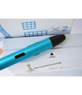 3D-ручка Air Pen Play V6 Blue з Набором PLA Пластику 180 метрів (12 кольорів) та Аксесуари