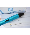 3D-ручка Air Pen Play V6 Blue з Набором PLA Пластику 120 метрів (12 кольорів) та Аксесуари