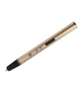 3D ручка Air Pen RP-900A Золота з Подарунковим набором ПЛА PLA пластику 220 метрів (22 кольору), трафаретами, килимком, захистом