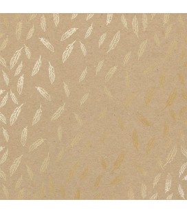 Аркуш паперу з фольгуванням, Фабрика Декора Golden Feather Kraft, артикул FDFMP-06-001