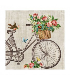 Серветка Велосипед з квітами Abiente