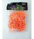 Гумки для плетіння Colorful loom bands рожево-жовті 600 шт