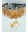 Гумки для плетіння браслетів Loom Bands золотисті 12 пакетиків по 600 шт