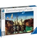 Пазл Ravensburger Swans Reflecting Elephants Salvador Dali ART Collection Лебеді, що відображаються у слонах 1000 шт. (‎17180)