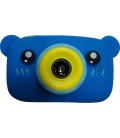 Дитячий цифровий фотоапарат children's fun Camera 3 Series 20MP Full HD 1080P Батарея на 600mAh Ведмедик(колір Синій)