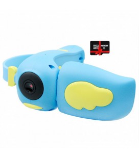Дитяча цифрова фото- відео камера 5Мп 720p (Blue) з картою 16 GB