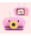 Дитячий цифровий фотоапарат Smart Kids (з передньою камерою) Funny Bee Pink