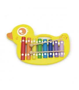 Іграшка Ксилофон Каченя 21,5 х32, 5х3, 2 см Viga Toys Різнокольоровий (2000000133386)