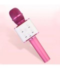 Бездротовий караоке-мікрофон дитячий з вбудованою колонкою Q7 Bluetooth-Microphone Rose