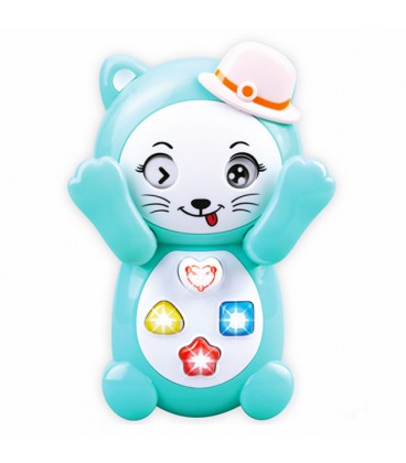 Игрушка телефон 7828 PLAY SMART ''Ау котик'' (Turquoise)